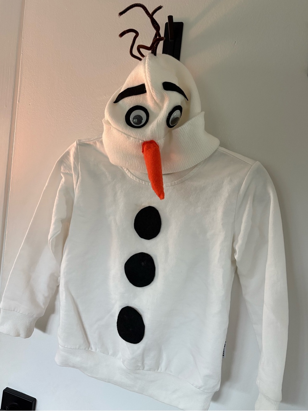 Homemade Olaf costume